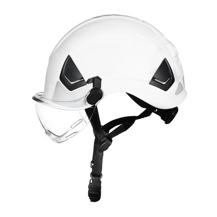 ANSI Z89.1 ABS Hard Hat With Visor, 6-Point Ratchet