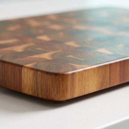 Acacia Wood Cutting Board with Non-Slip Feet, 51 x 36 x 3 cm