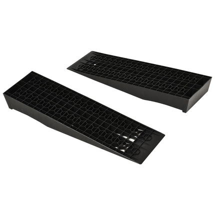 Piekļuves Rampas Komplekts, 2 Gb., Sliekšņa Rampa, Ietves Rampa, Gumijas Rampas, Melnas, 70X20X8Cm