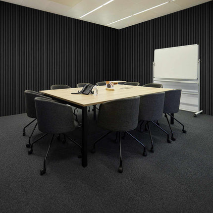 Acoustic Foam Panels, 52-Pack 12x12x1 in, Black