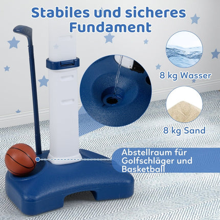 Regulējams 4-in-1 bērnu basketbola grozu komplekts ar aksesuāriem