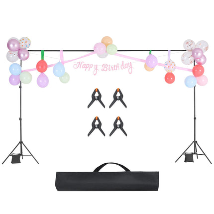Adjustable Backdrop Stand Kit, 6.5 x 10 Ft, 5 Bars