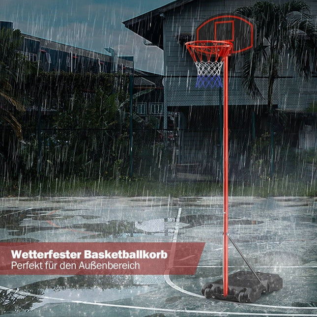 Regulējams basketbola grozs, 158-218 cm, iekštelpām/āram