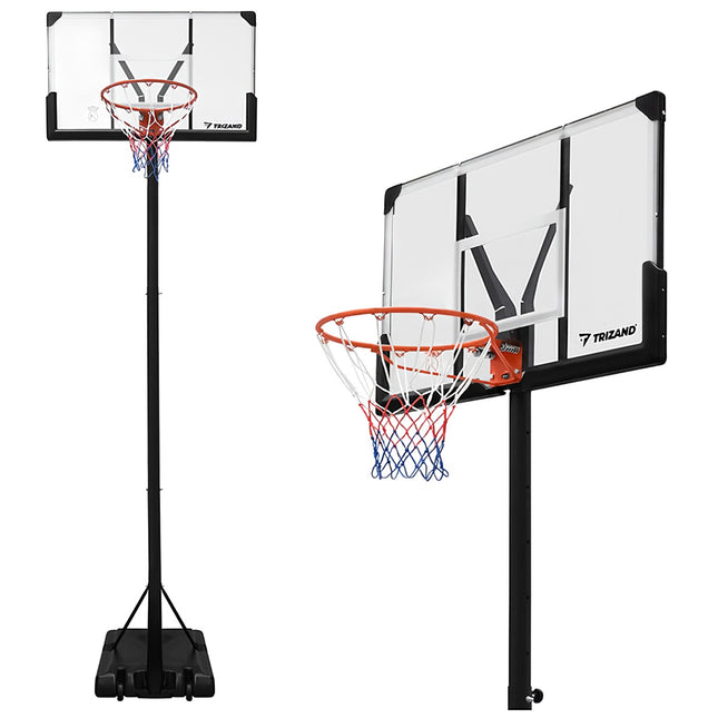 Regulējams basketbola grozs 305 cm ar riteņiem