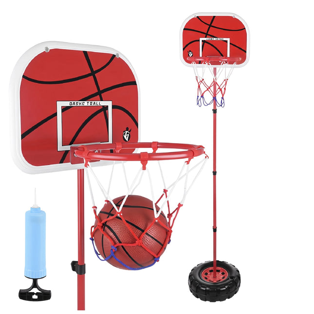 Regulējams basketbola grozu komplekts ar vairogu un bumbu