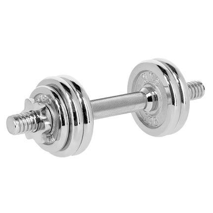 Regulējamas hromētas hanteles ar futrāli, 15 kg