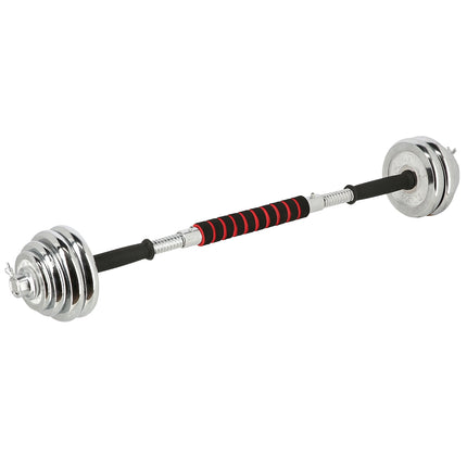 Regulējamas hromētas hanteles ar koferi, 20 kg komplekts