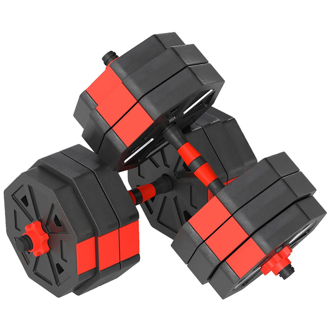 Regulējams hanteļu komplekts 30 kg – 6 vienā stieņu komplekts