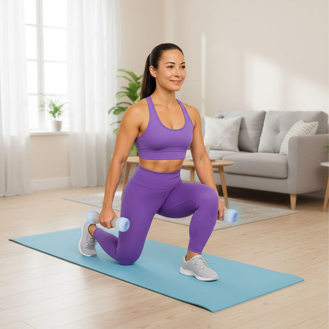 Regulējamu hanteļu komplekts - ergonomisks rokturis, mājas fitnesam