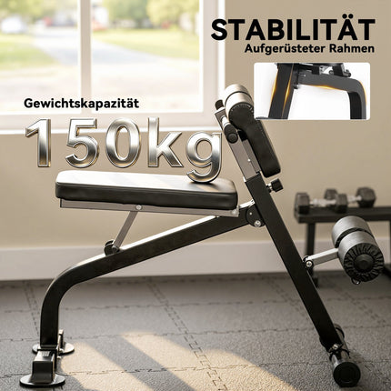 Regulējams saliekams svaru sols, tērauda rāmis, melns