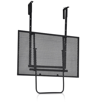 Regulējams piekarināms dzelzs plaukts - 5 augstumi, 60,5 x 48 cm, melns