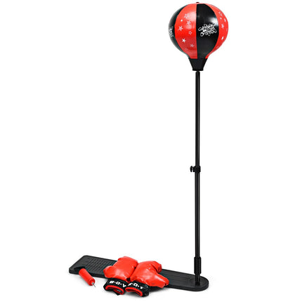 Regulējams bērnu boksa bumbiņu komplekts ar cimdiem, 85-130 cm