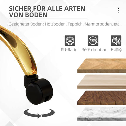 Regulējams biroja krēsls, flīsa audums, 58x56x68-76 cm, balts