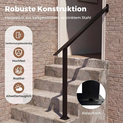 Regulējama āra margu konstrukcija 3/4 pakāpieniem, cinkots tērauds
