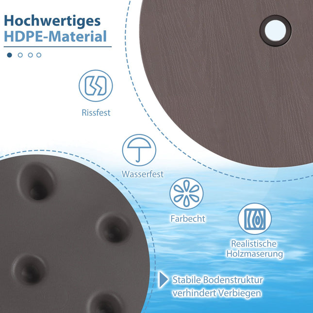 Regulējams āra saulessarga galds ar 38-48 mm caurumu