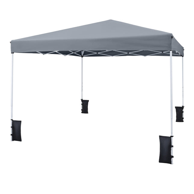Regulējama saliekamā paviljona 290x290 cm kempingam un pludmalei