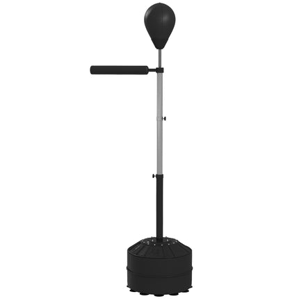 Regulējama boksa bumba ar refleksa stieni, melna, 160-205 cm