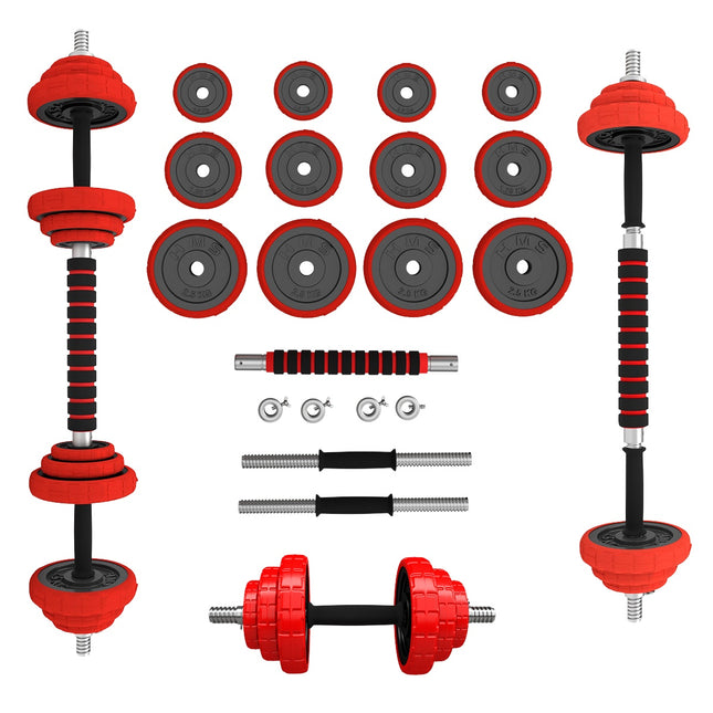 Regulējamas gumijotas hanteles 20 kg