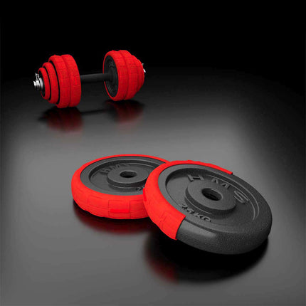 Regulējamas gumijotas hanteles 20 kg