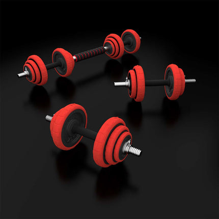 Regulējamas gumijotas hanteles 20 kg