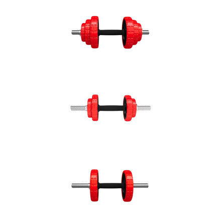 Regulējamas gumijotas hanteles 20 kg