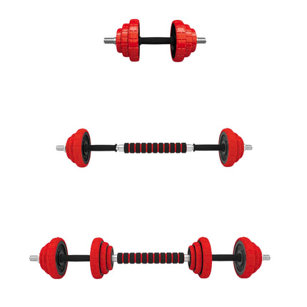 Regulējamas gumijotas hanteles 20 kg