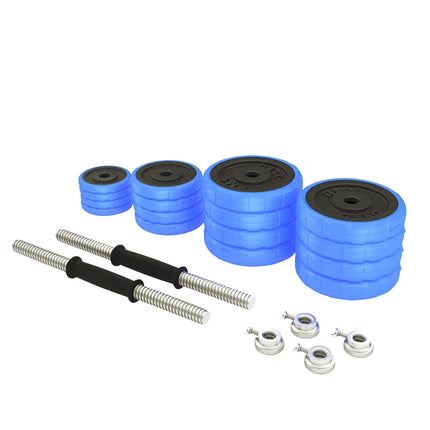 Regulējamas gumijotas hanteles 30 kg