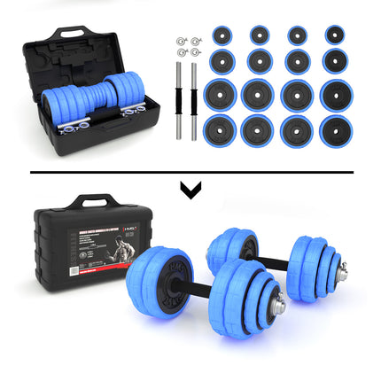 Regulējamas gumijotas hanteles 30 kg