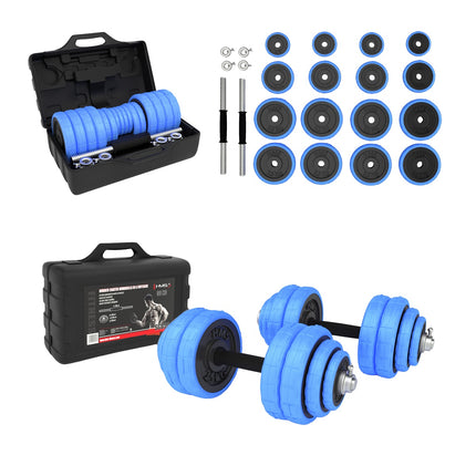 Regulējamas gumijotas hanteles 30 kg