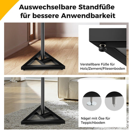 Regulējami skaļruņu statīvi, 97-157 cm, celtspēja 50 kg, melni