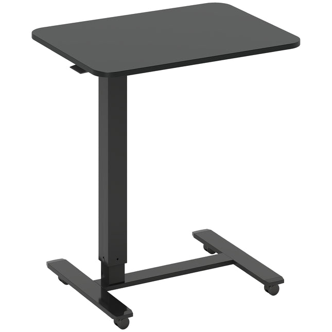 Regulējams stāvgalds, C formas, 65x48x70-110cm, melns