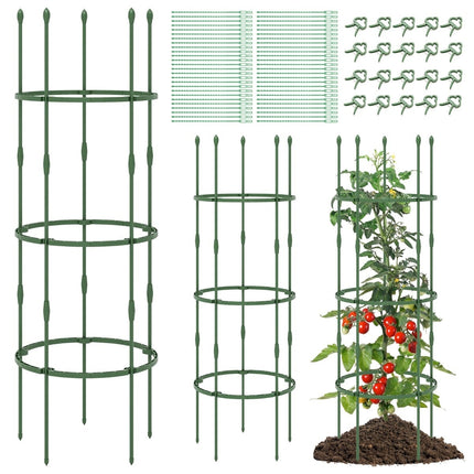 Regulējams tomātu augu atbalsta būru komplekts - 154 cm, 3 gab.