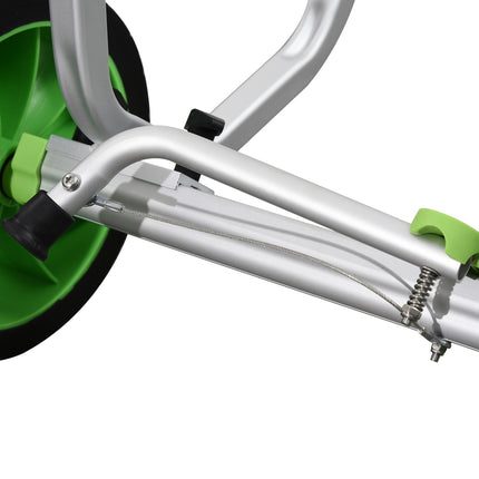Adjustable kayak and canoe trailer with strap