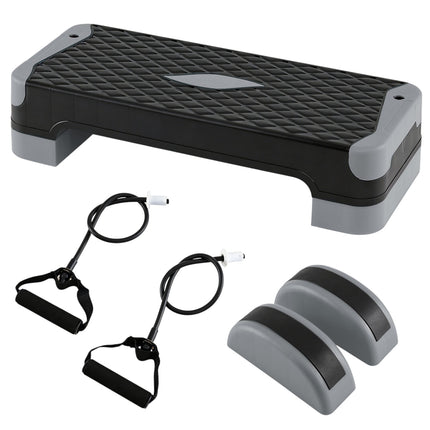 Aerobic Step Platform Set with Risers & Balance Trainers