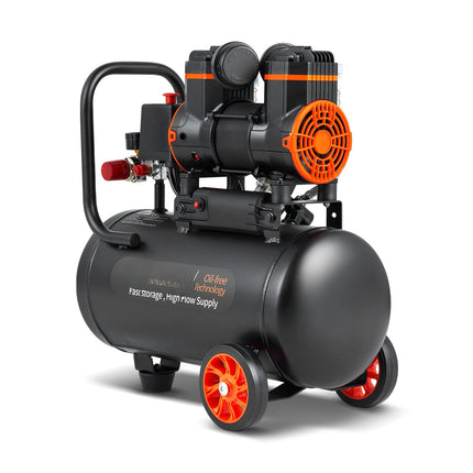 Air Compressor 4.8 Gallon, 900W Oil-Free, 70 dB
