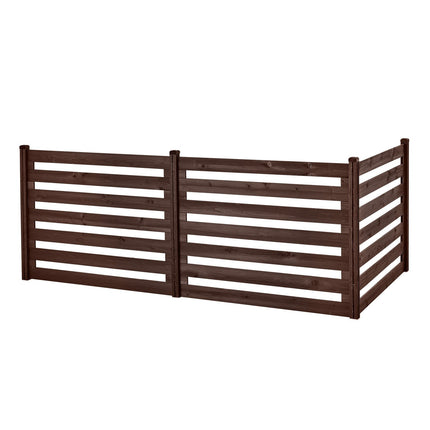 Air Conditioner Privacy Fence, 3-Panel Wood 1230x945mm