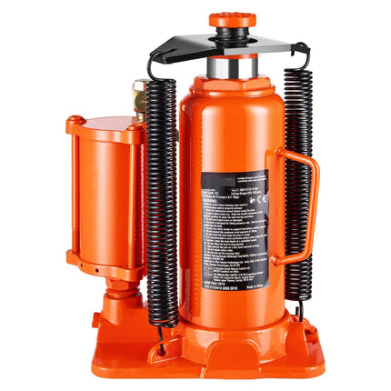 Air Hydraulic Bottle Jack, 12 Ton, 265–505 mm Lift