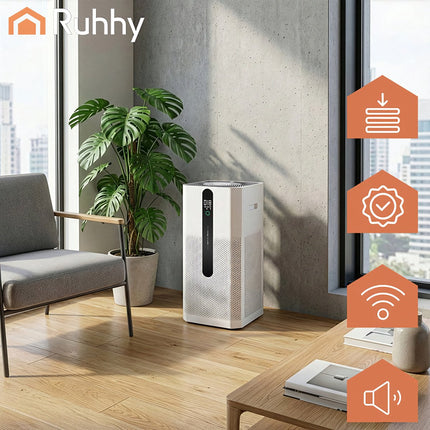 Gaisa attīrītājs ar HEPA H12, jonizāciju, WiFi vadību