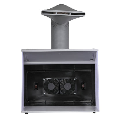 Airbrush Spray Booth, Dual Fan LED, Turntable, 6 Ft Hose