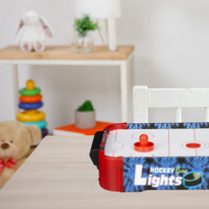 Gaisa hokeja galda spēle ar LED apgaismojumu