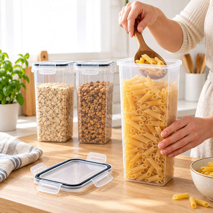 Airtight Food Storage Container Set with Click-Lock Lids, 10 Pieces, Tall