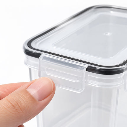 Airtight Food Storage Container Set with Click-Lock Lids, 12 Pieces, Low