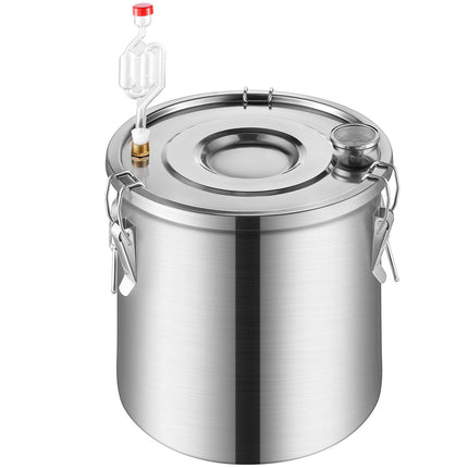 Alcohol Still with Dual Condenser and Copper Coil, 3 Gal, Stainless Steel