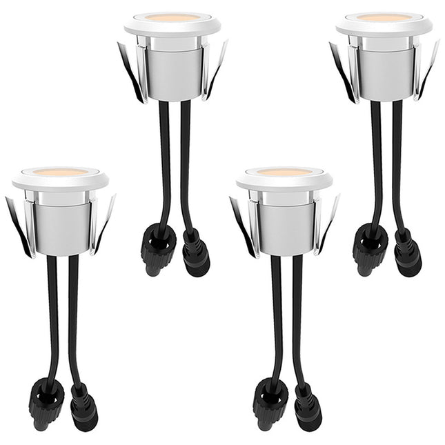 Allan Decklight kit 4-pack incl power adapter 12V 3000K 10lm IP67