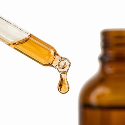 Dzintara krāsas stikla pudelītes ar pilinātāju, 100 ml, 12 pudelīšu komplekts