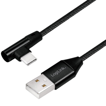 Angled USB-C cable USB 2.0 Max 15W 0.3m