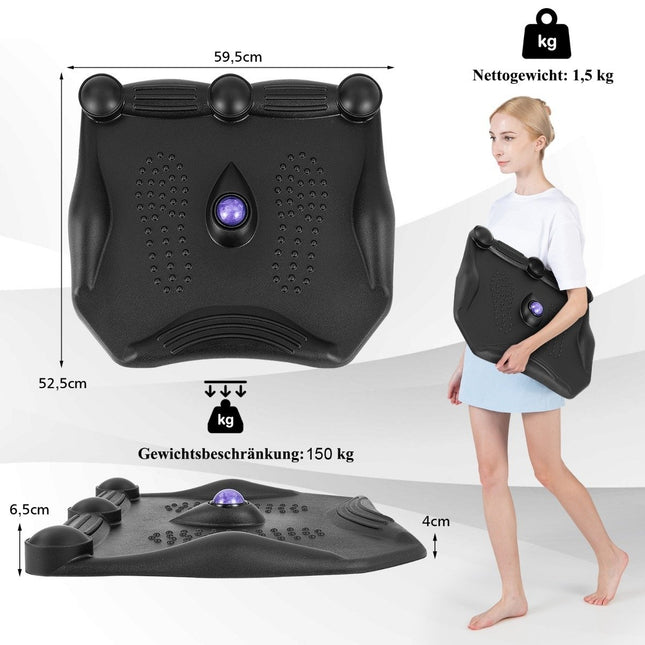 Pretnoguruma paklājiņš ar masāžas punktiem un 360° ripojošu masāžas bumbu stāvpaklājiņš