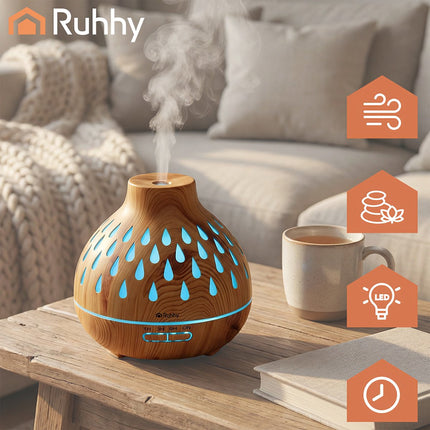 Aroma difuzora mitrinātājs 400ml ar LED gaismu
