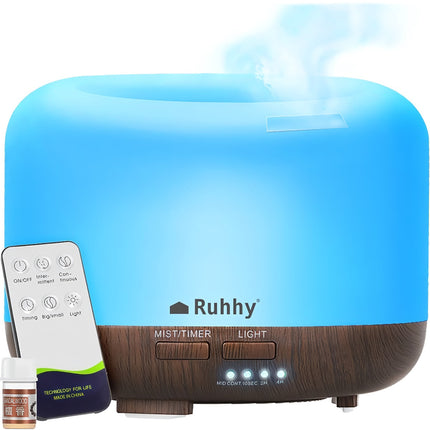 Aroma difuzors - LED mitrinātājs ar tālvadības pulti N23511