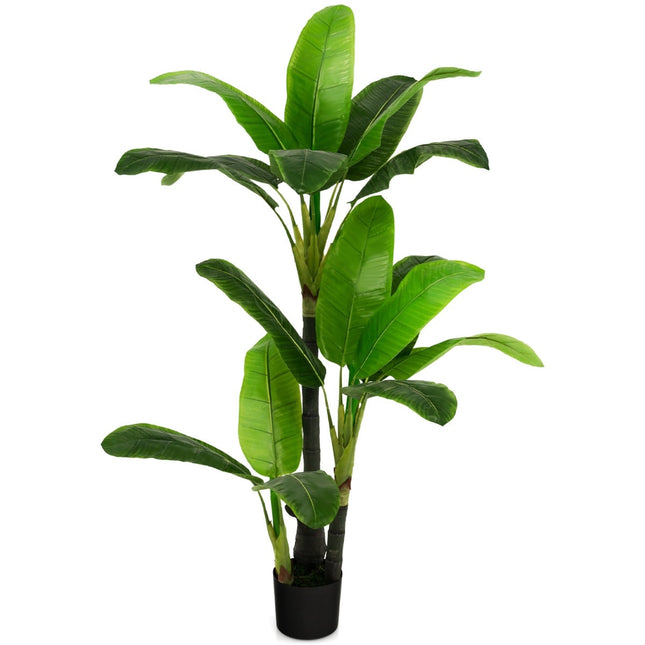 Mākslīgais banānu koks, 150 cm, 18 lapas, PEVA materiāls